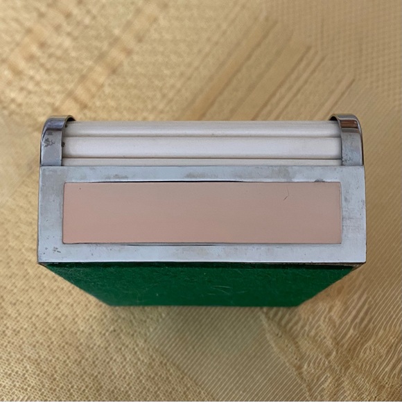 PRICE FIRM Art Deco Style roll-top container, Antique - Picture 5 of 5